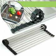 ROOLDY™ Kitchen Dish Drying Rack Over Sink Roll-up