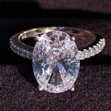 "FADIA™" Oval Cut Moissanite Solitaire Engagement Ring