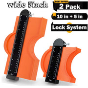 2 Pack Contour Gauge Profile Tool With Lock '' 5 + 10 ''